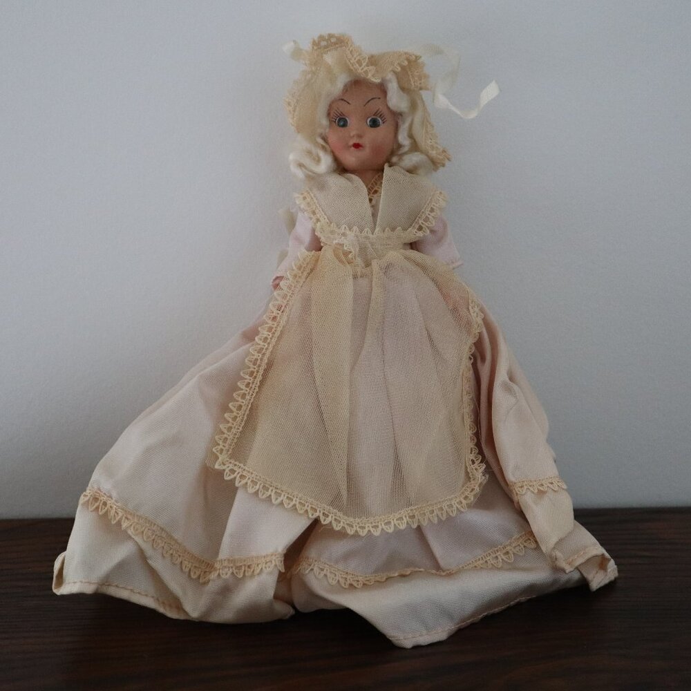 Beautiful Victorian Doll Vintage / Hard Plastic Vintage Victorian Doll